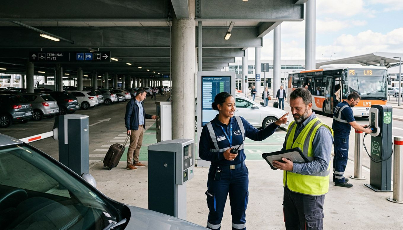 Explorez les coulisses du parking aéroport Lyon Saint Ex entre innovations et vie quotidienne