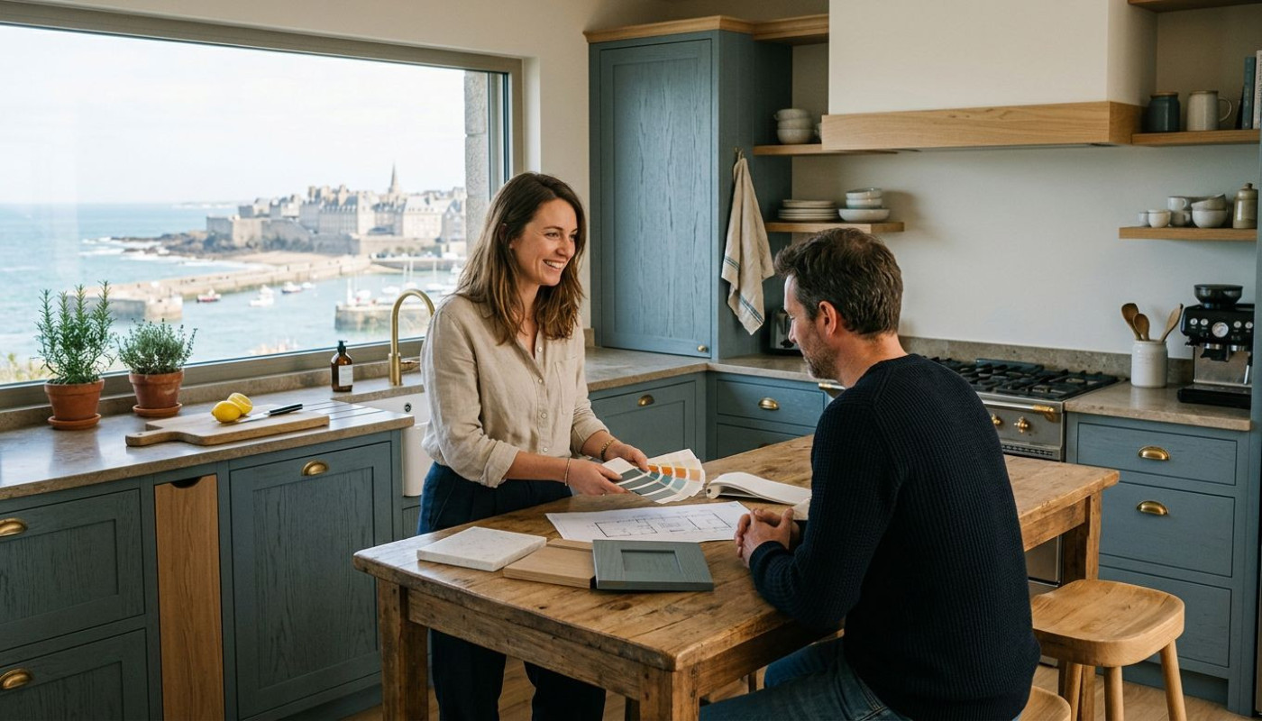 Quand la lumière du littoral influe sur la création des cuisines par les cuisinistes Saint Malo