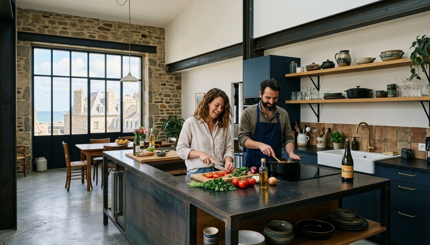 Réalisez votre cuisine ouverte façon loft avec un cuisiniste Saint Malo