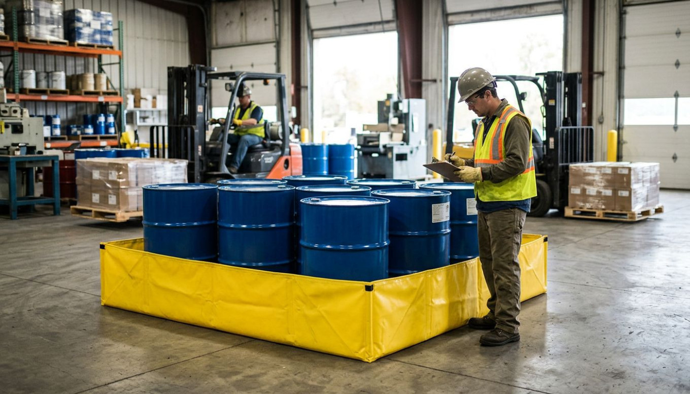 Utilisation et avantages du bac de rétention souple dans l'industrie